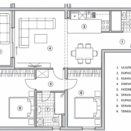 Harmony Luxe Private Garage And Terrace سبليت
